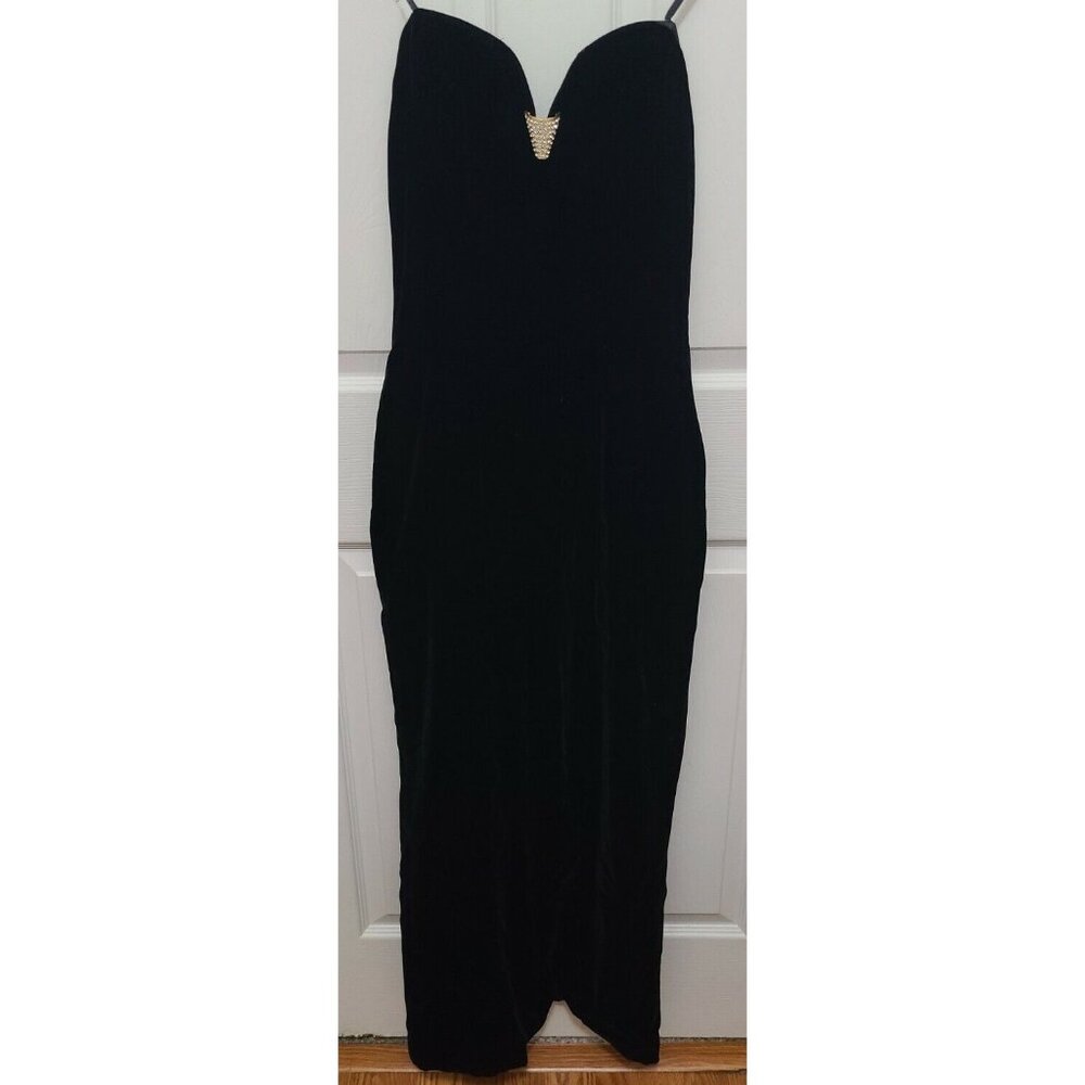 Vtg Karen Okada for David Howard Eveningwear Formal Long Strapless Dress Size 6‎